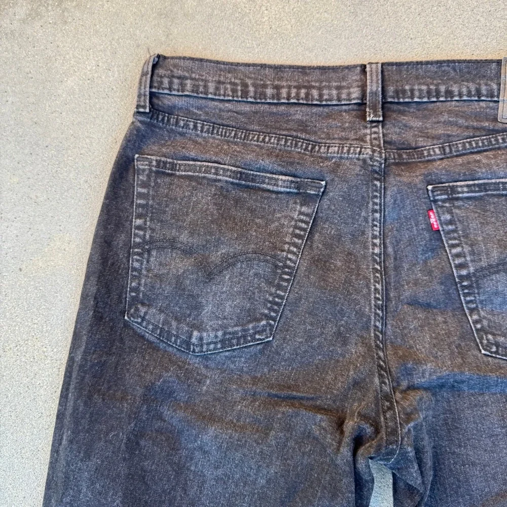 Levi's 541 Athletic Taper Jeans Mens 36x30 Washed Black Denim Pants